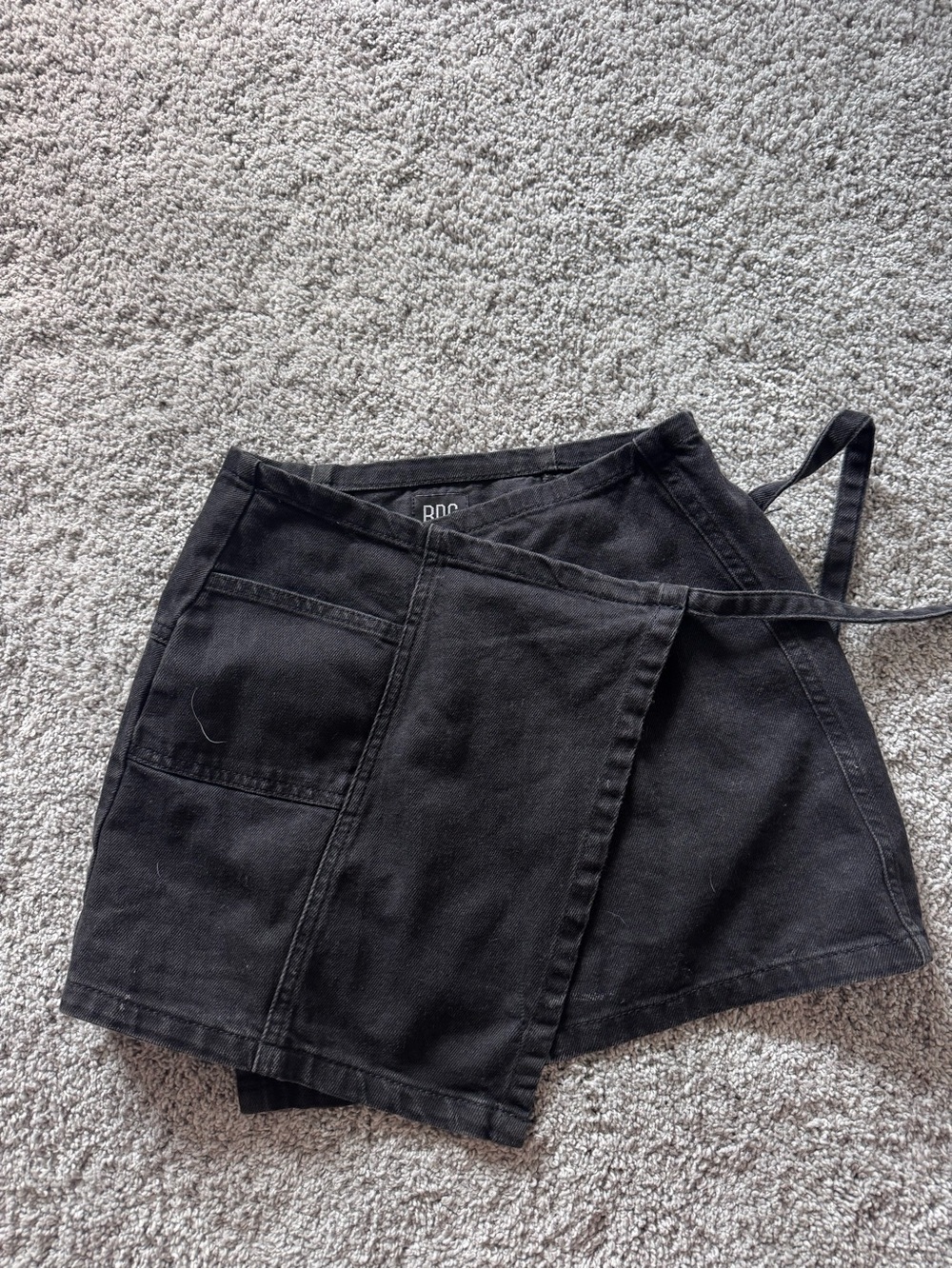 Bdg Black Wrap Skort with Side Pocket -